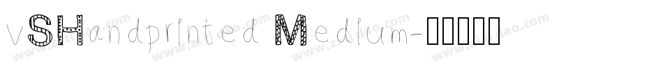 vSHandprinted Medium字体转换